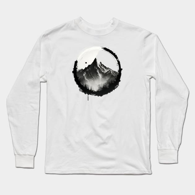 Mountaintop Long Sleeve T-Shirt by Spaksu